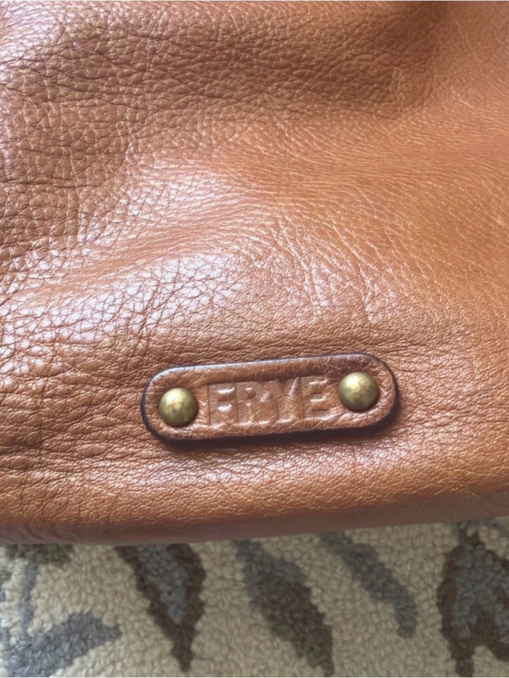 FRYE Jenny Leather Hobo Bag Convertible Crossbody Cognac-EUC - Picture 4 of 12
